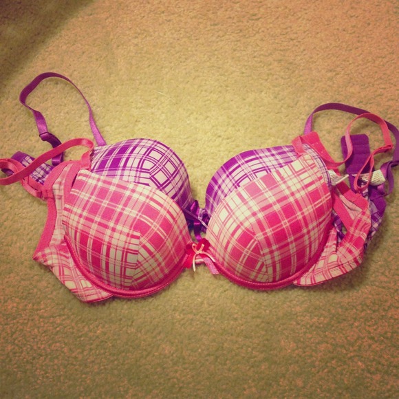 Plaid bra 34B *never worn*