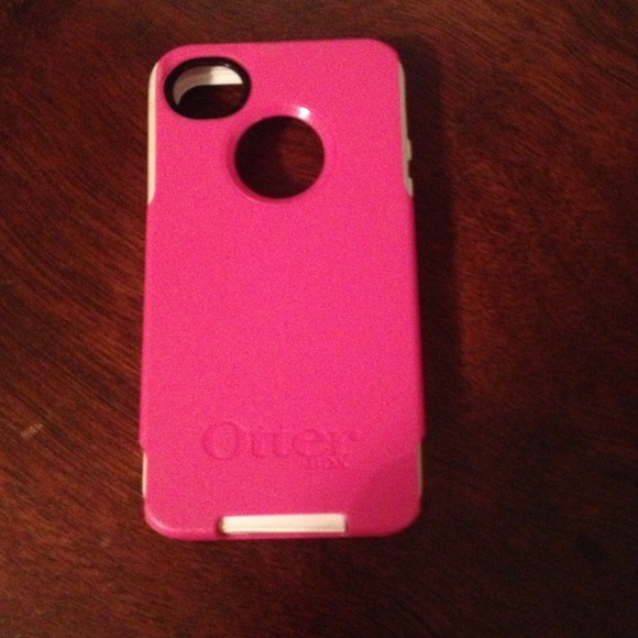 Pink Otterbox, polka dot and clear cases