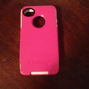 Pink Otterbox, polka dot and clear cases