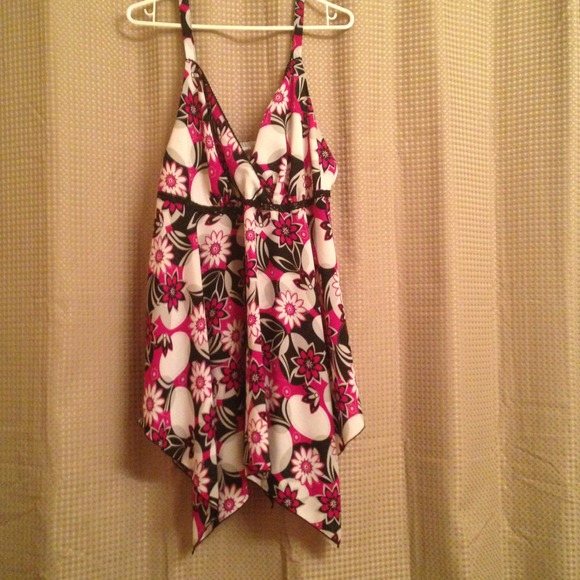 Spaghetti strap long top