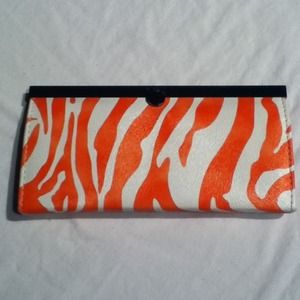 Fun Orange Zebra Wallet.