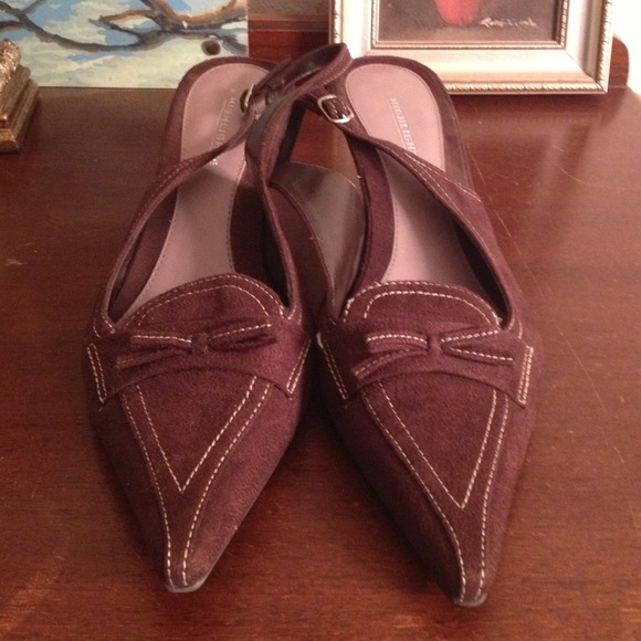 Micro Suede Sling Backs