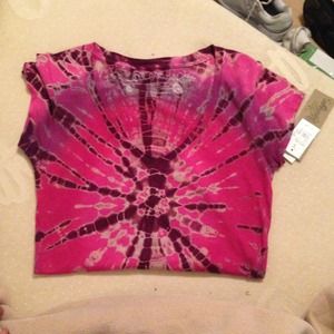 Purple and pink tie dye shirt!