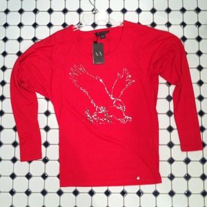 Armani exchange red tunic