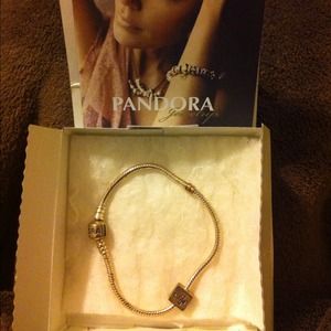 PANDORA charm bracelet w/ Christian charm--REDUCED