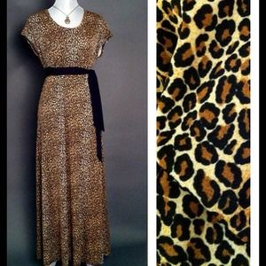 Leopard rawr maxi dress