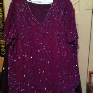 Size 22 beaded top/skirt. $40.  barianne@aol.com