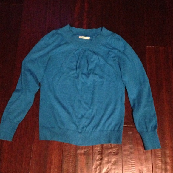 Peacock blue sweater.  banana republic