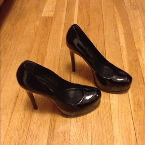 Black patent Leather Kelsi Dagger