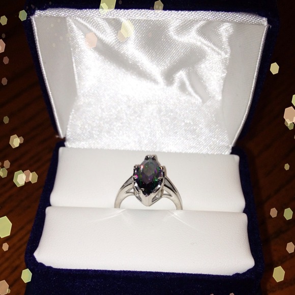 💢TRADED💢Rainbow Topaz Sterling Silver Ring