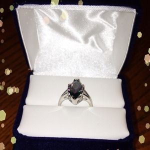 💢TRADED💢Rainbow Topaz Sterling Silver Ring