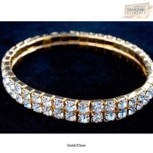 Swarovski Elements Double-Tiered Austrian Bracelet