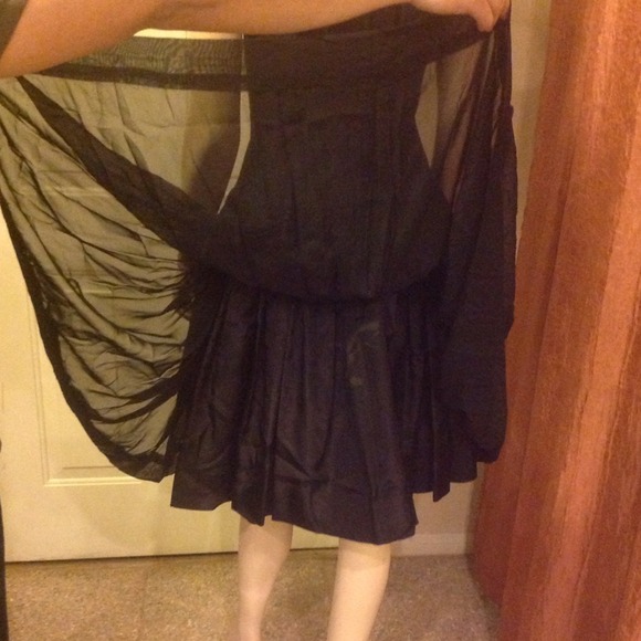 Sold Vintage Black Dress - Picture 3 of 4