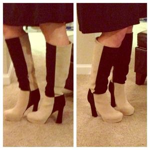 💄Comfy tall velvet platform boots!!!💄