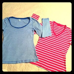 2 long-sleeve knits