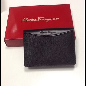 Black leather business card or credit card holder