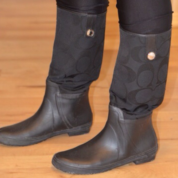 X SOLD X Coach rain boots