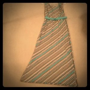 Loft Size Small Long Tank Dress with Belt