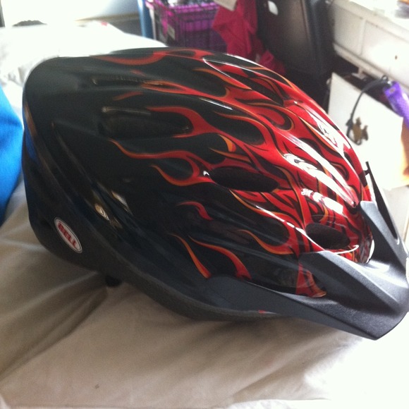 Bell child size protective helmet with reflectors