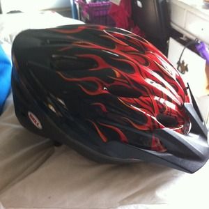 Bell child size protective helmet with reflectors