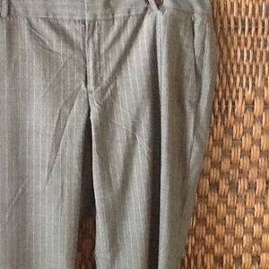 Grey striped slacks