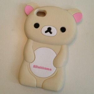 Super Cute Soft Rubber Rilakkuma iPhone 4/4S case
