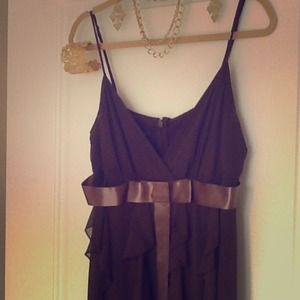 Holiday Chocolate Brown Cocktail Dress