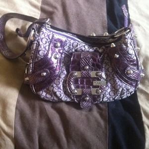Purple Guess purse