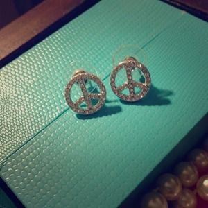 Peace earrings. Never worn!
