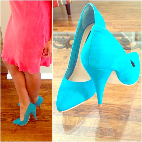 Steven by Steve Madden Shoes - ✅⛔SOLD Suede leather Turquoise pumps