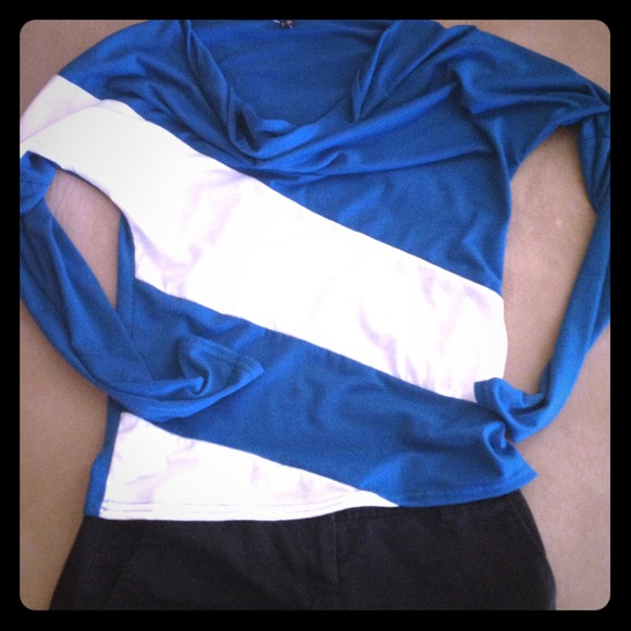 Blue and White Striped