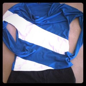 Blue and White Striped