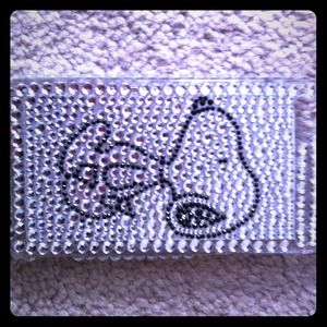 Rhinestone Snoopy Bling iPhone 4/4S cover