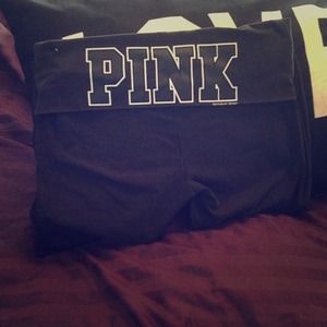 Pink Yoga Victoria's Secret Black Crop Pants