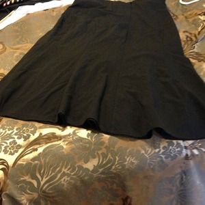 Black trumpet skirt