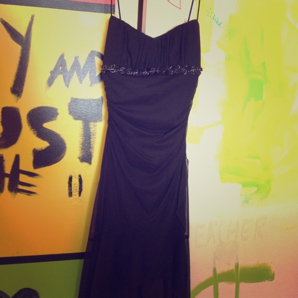 Beautiful elegant black dress.