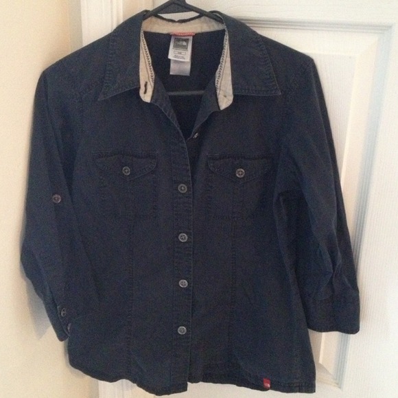 North Face button down