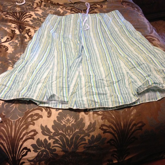 Multi colored trumpet skirt