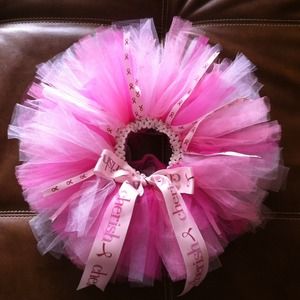 Breast cancer awareness tutu infant to child