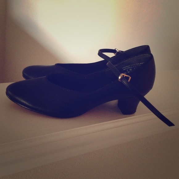 Theatricals Shoes - Black Theatrical Shoes "Baby Louis".