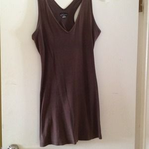 Brown racer back dress. Large.