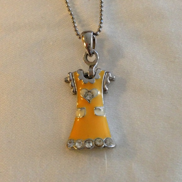 SOLD@wwhorton Yellow dress necklace