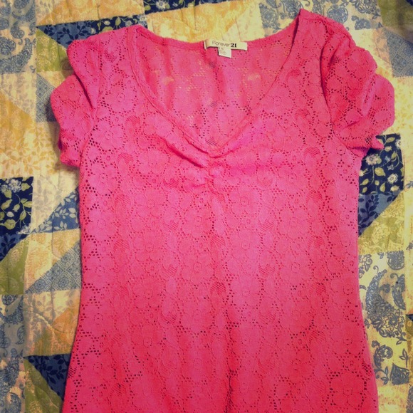 BUNDLED Forever 21 lace short sleeved top