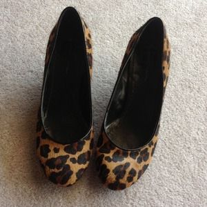 Jessica Simpson Animal Print Wedges