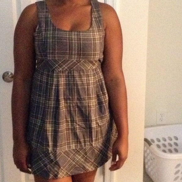 Plaid school girl dress