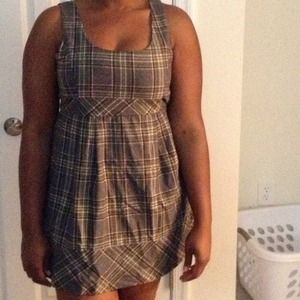 Plaid school girl dress