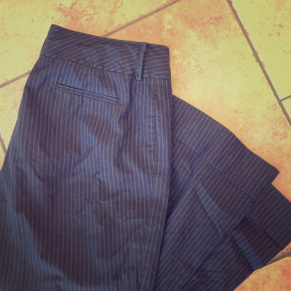 SOLD Navy pinstripe Banana Republic pants