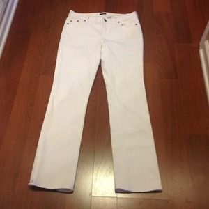 J. Crew white matchstick jeans