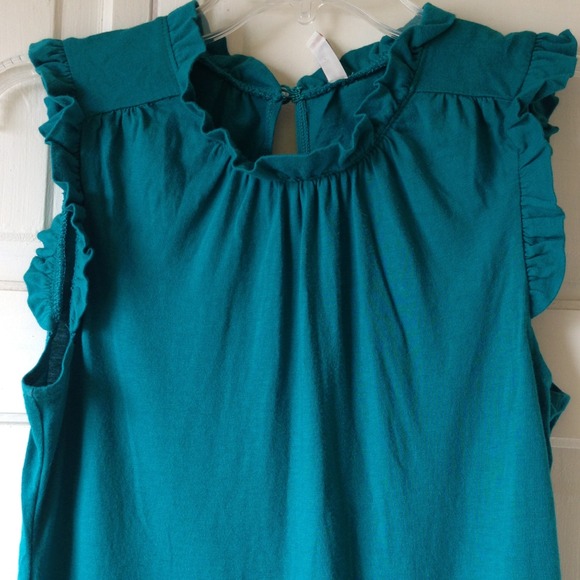 Teal green sleeveless Tee - Picture 2 of 3
