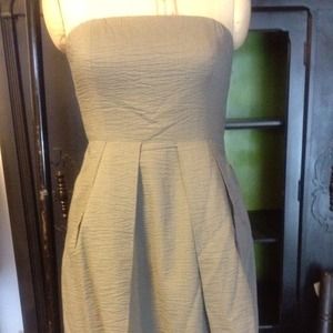 REDUCED! J Crew Lorelei Dress Grey Seersucker